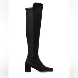 Over the knee suede Stuart Weitzman block heel boots